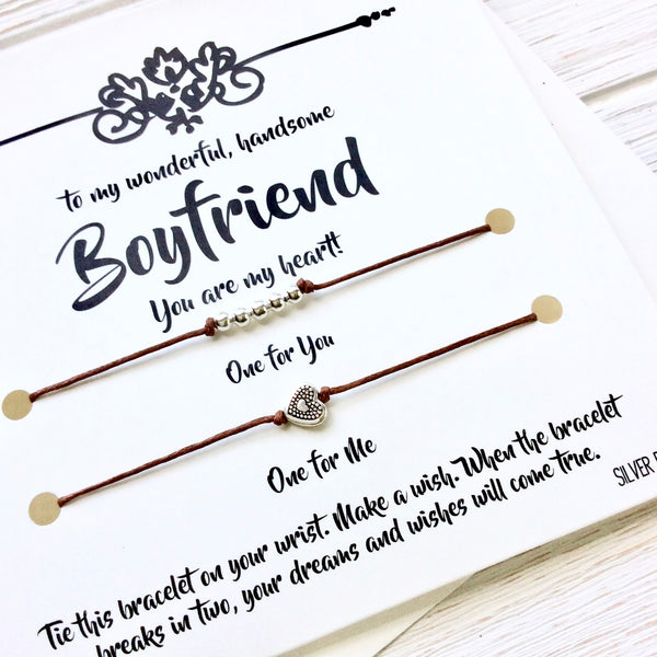 Boyfriend Birthday Card - Wish Bracelet