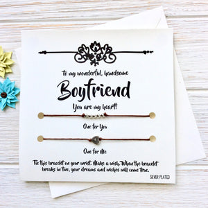 Boyfriend Birthday Card - Wish Bracelet