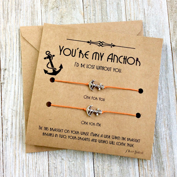 Anchor Friendship Card - Wish Bracelet