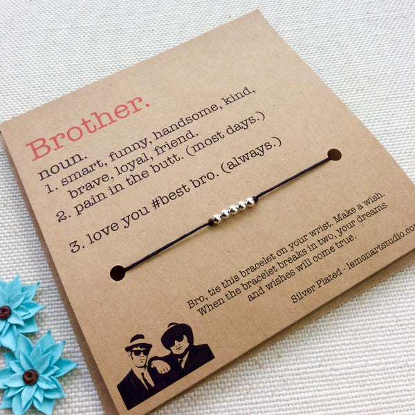 Brother Gift - Wish Bracelet