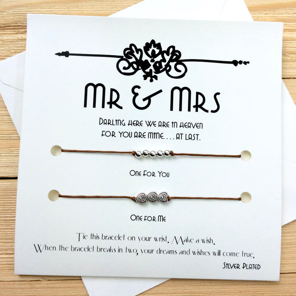Mr & Mrs Bracelets - Groom Gift