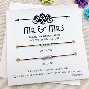 Mr & Mrs Bracelets - Groom Gift